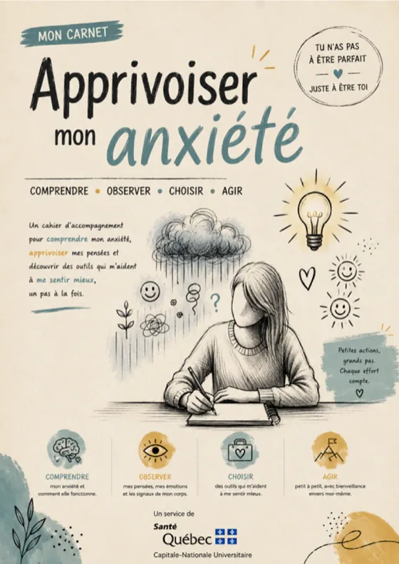 Couverture de l’outil Apprivoiser mon anxiété