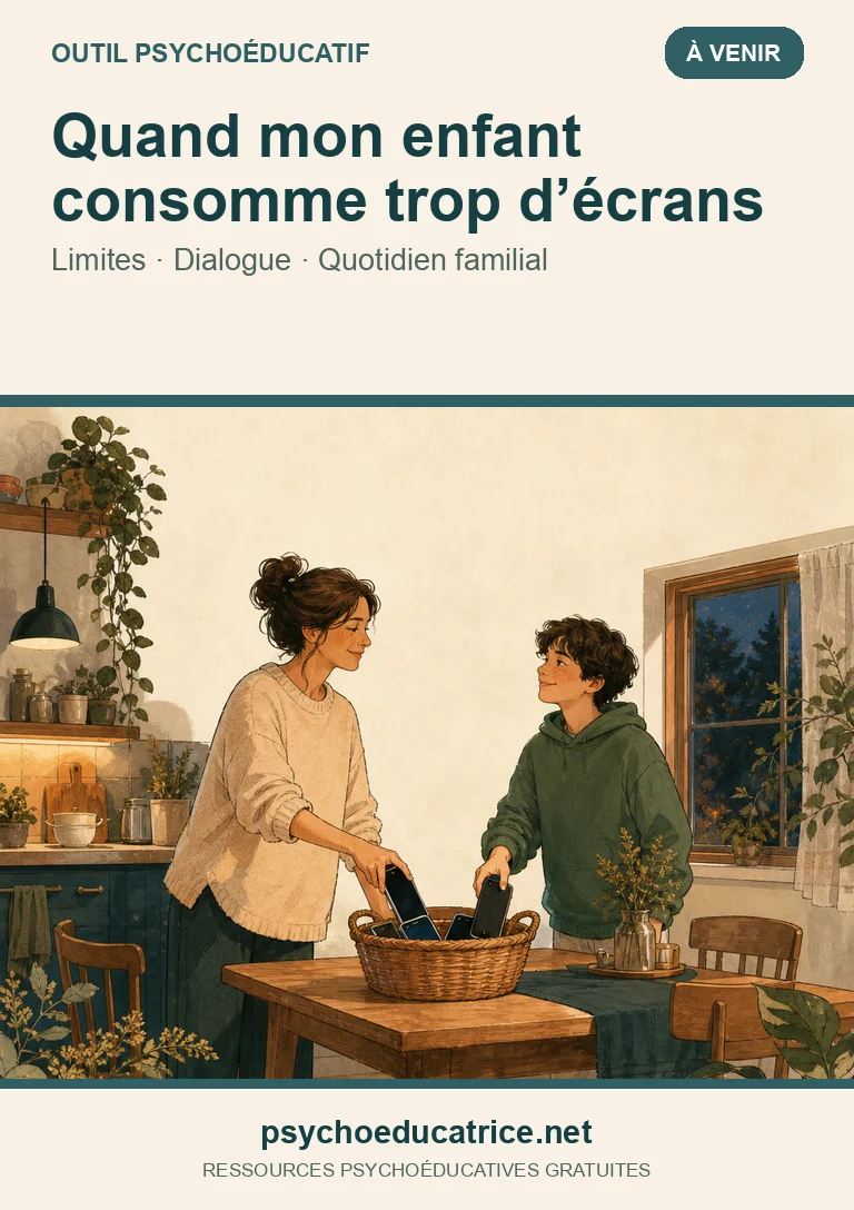 Couverture de l’outil Quand mon enfant consomme trop d’écrans