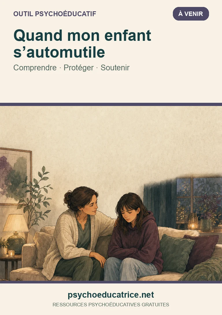 Couverture de l’outil Quand mon enfant s’automutile
