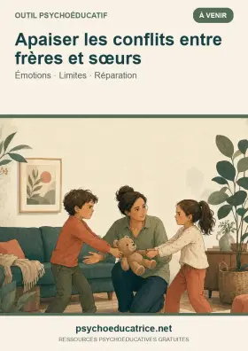Couverture de l’outil Apaiser les conflits entre frères et sœurs