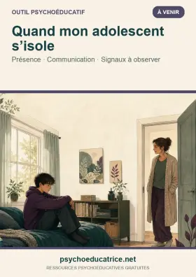 Couverture de l’outil Quand mon adolescent s’isole