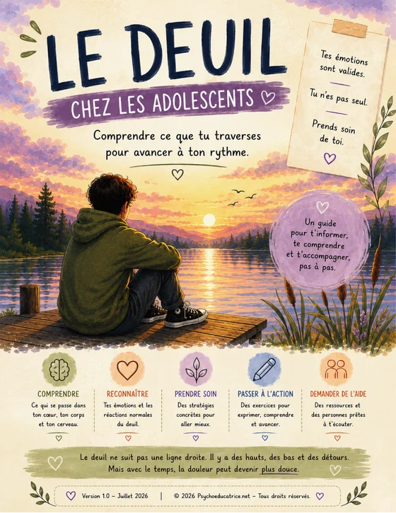 Couverture de l’outil Le deuil chez les adolescents
