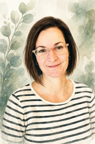 Portrait illustré de Marie-Élaine Carrier, psychoéducatrice